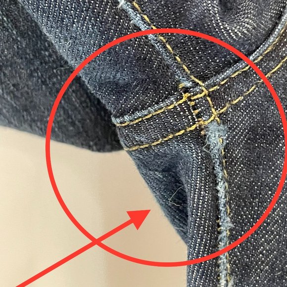 7 For All Mankind Womens Size 28 Bootcut Denim Jeans Dark Wash Low Rise USA Made - Picture 9 of 16